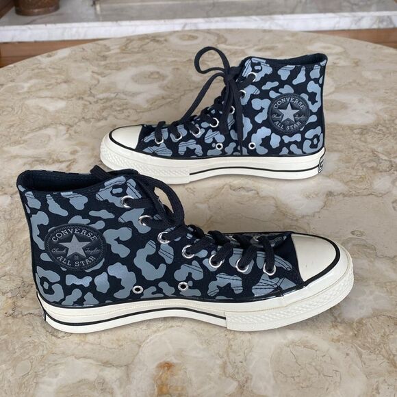 Converse Chuck 70 Reflective Leopard Hi Top Sneakers - Picture 5 of 14
